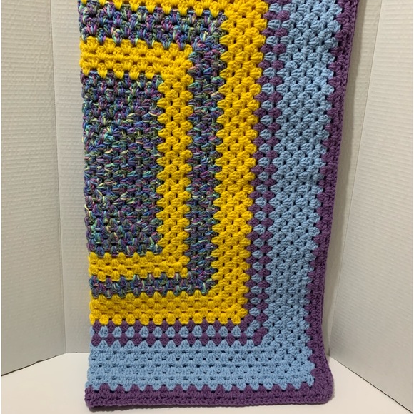 Bassinet, Car, Stroller, Lap, Crib Blanket Handmade Crocheted NEW - Picture 7 of 15